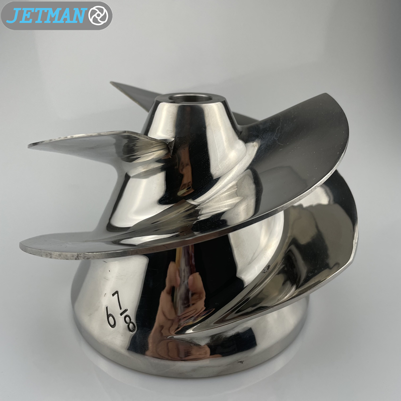Stainless Steel 3 Blades 6 7/8 Outboard Jet Impeller for Outboard Jets